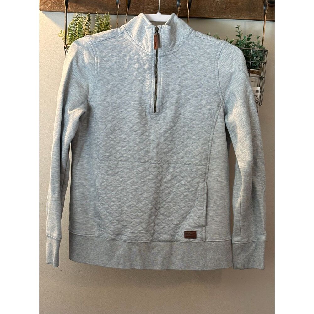 LL Bean Quilted Quarter Zip Pullover